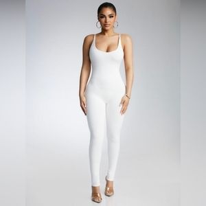 Naked Wardrobe Criss Cross Low Back Jumpsuit